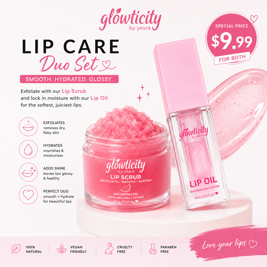 Lip Care Duo – Lip Scrub & Lip Oil