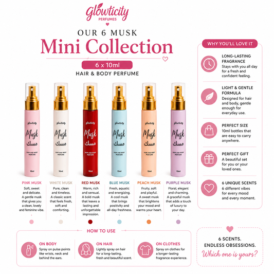 Musk mini collection, six bottle set