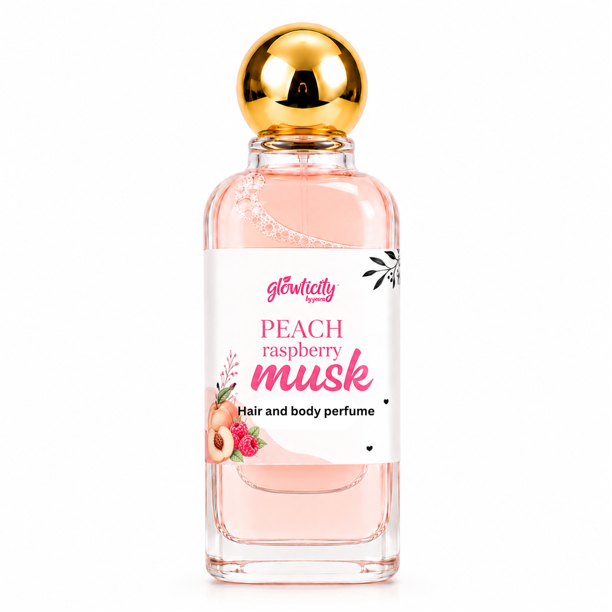 Musk & Oud Hair & Body Perfume – Peach Raspberry
