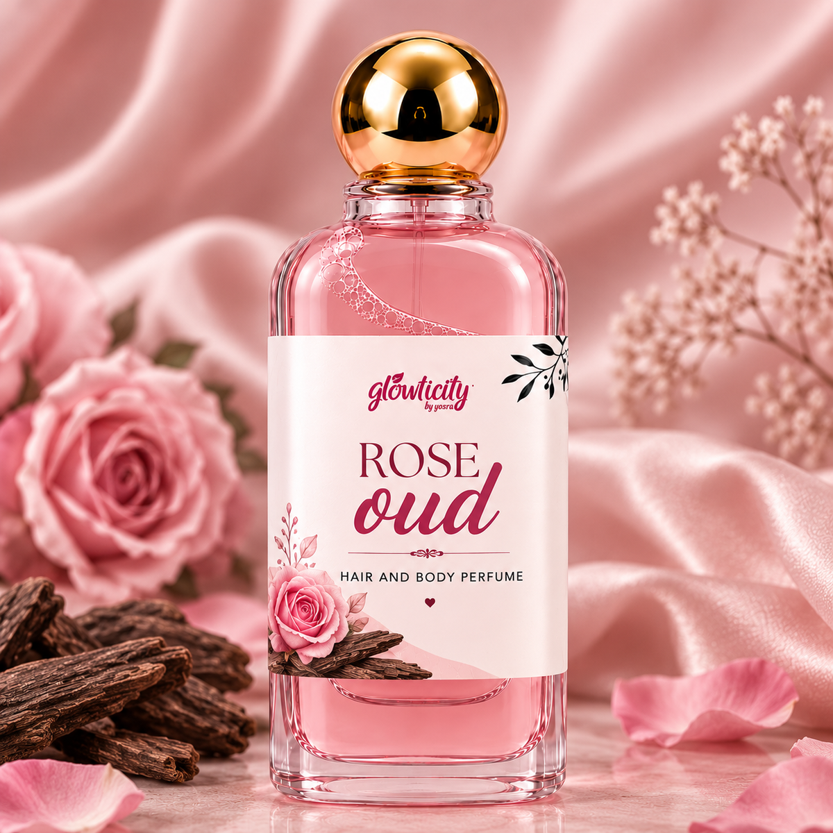 Musk & Oud Hair & Body Perfume – Rose Oud