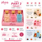 Arabic information sheet for the Eshq, RosaBelle and Fruity Bloom perfume trio showing the scent notes for each
